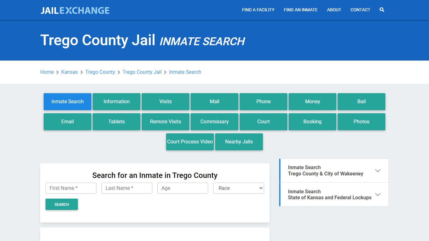 Trego County Jail, KS Inmate Search: Roster & Mugshots